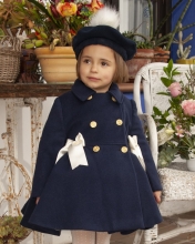 NAVY MOUFLON COAT IN24-11