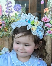 SPECIAL HAIRBAND BABY BLUE DETAILS