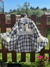 BLACK AND WHITE CHANEL STYLE COAT IN24-31